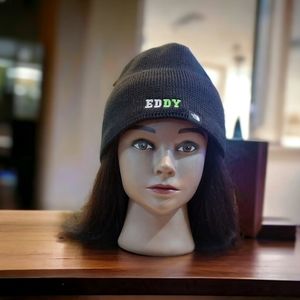 The North Face EDDY The Mountain Beanie TNF Black One Size Knit Headwear NWT